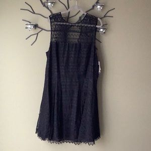 Black Lace Dress - Plus Size - 20